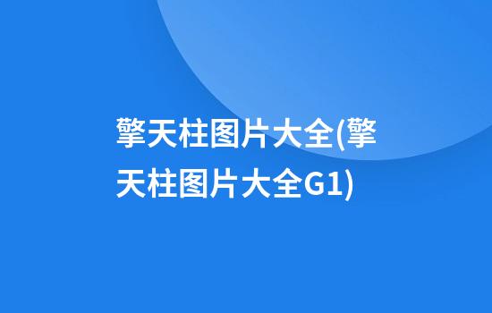 擎天柱图片大全(擎天柱图片大全G1)