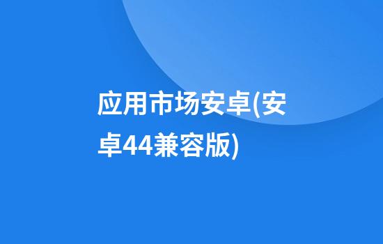 应用市场安卓(安卓4.4兼容版)